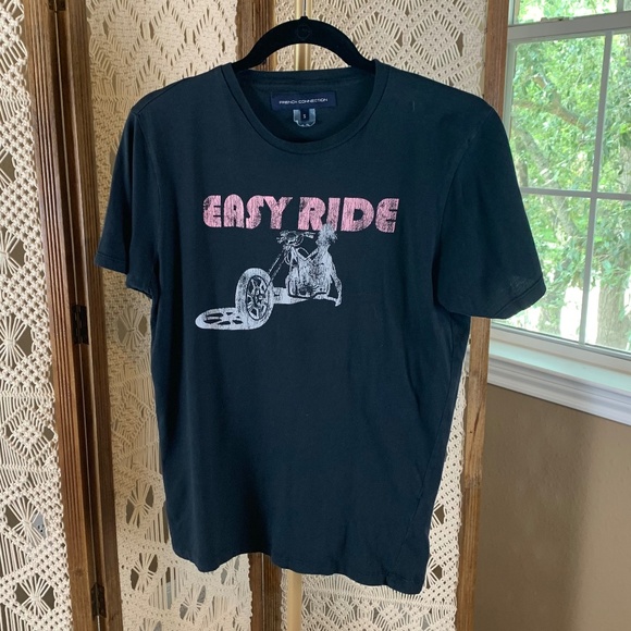 French Connection Other - French Connection Motorcycle Easy Ride T Shirt sz Small 100% cotton men's unisex